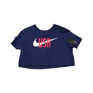 NWT USA Nike Women’s Squad Crop Top Shirt